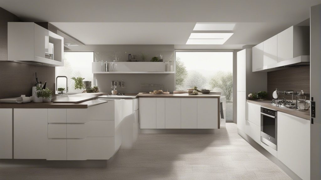 Cucina ad angolo con spazio ottimizzato