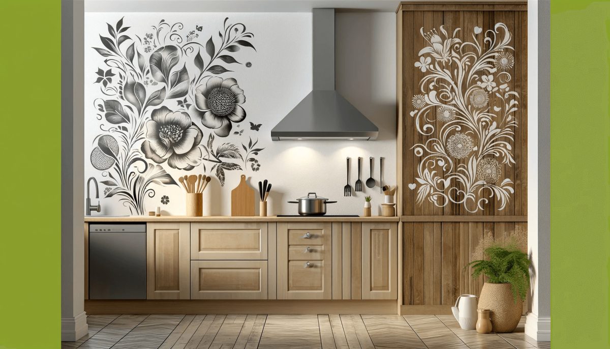 Come l'uso di stencil e adesivi possa aggiungere un tocco personale e creativo, trasformando le pareti in opere d'arte uniche.