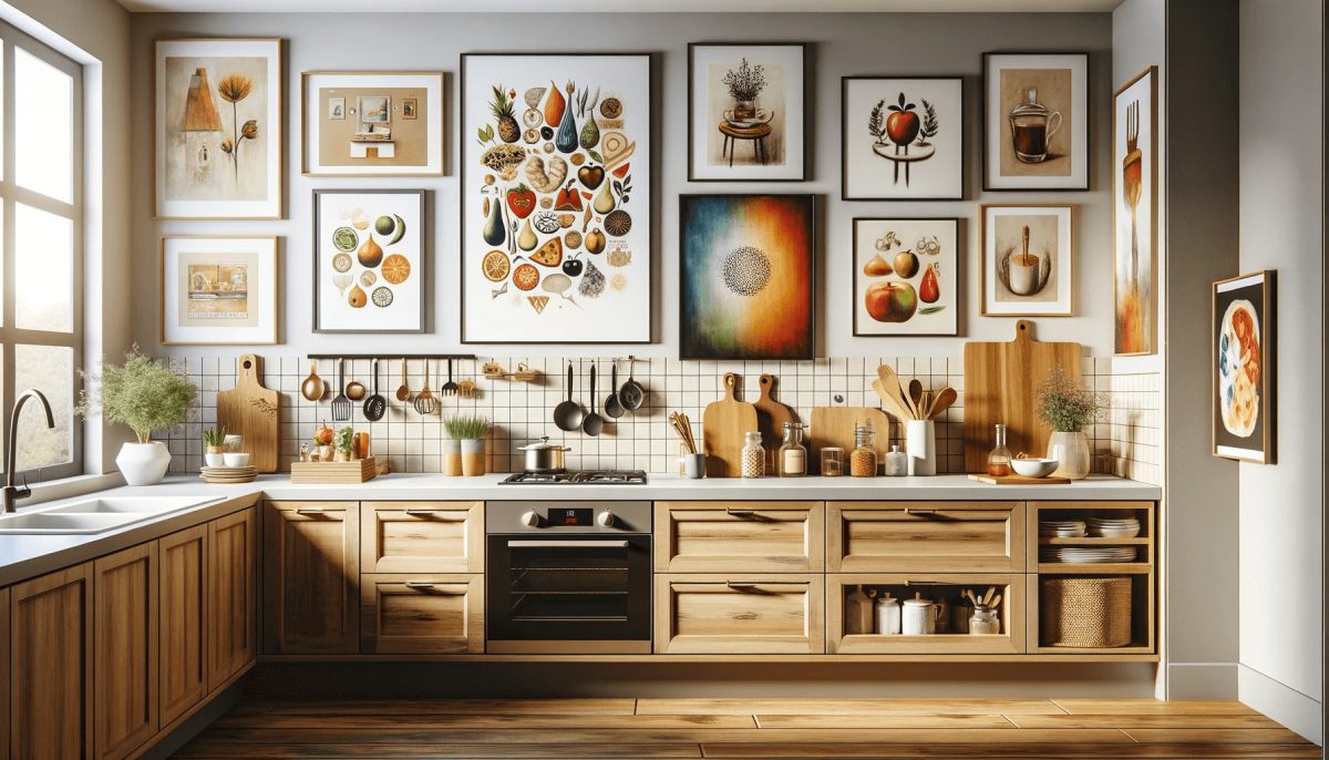 Come l'arte possa arricchire lo spazio, creando un'atmosfera accogliente e artistica e dimostrando l'integrazione armoniosa tra arte e design funzionale.