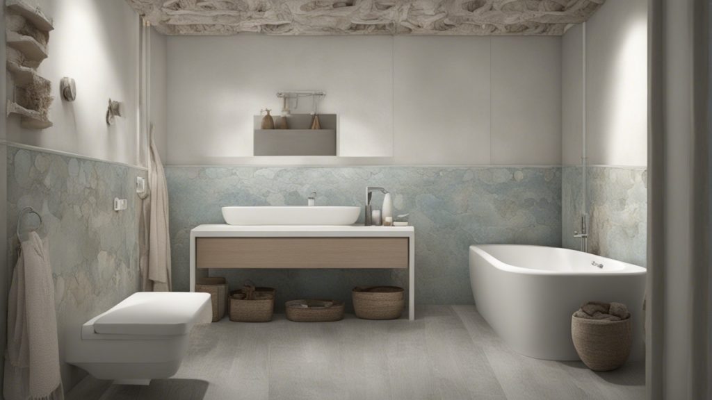 Bagno marino con dettagli decorativi 