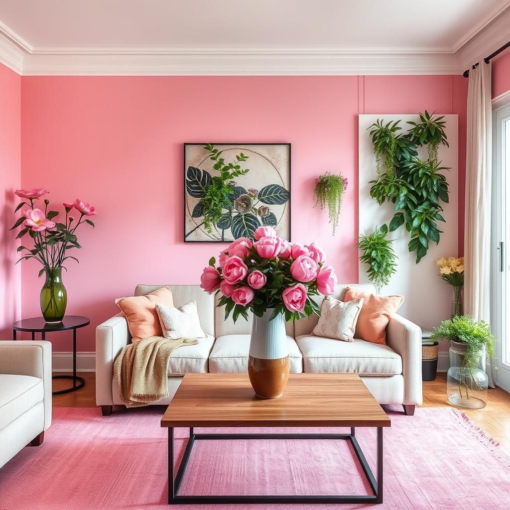 Soggiorno rosa: Idee per Arredare con Stile