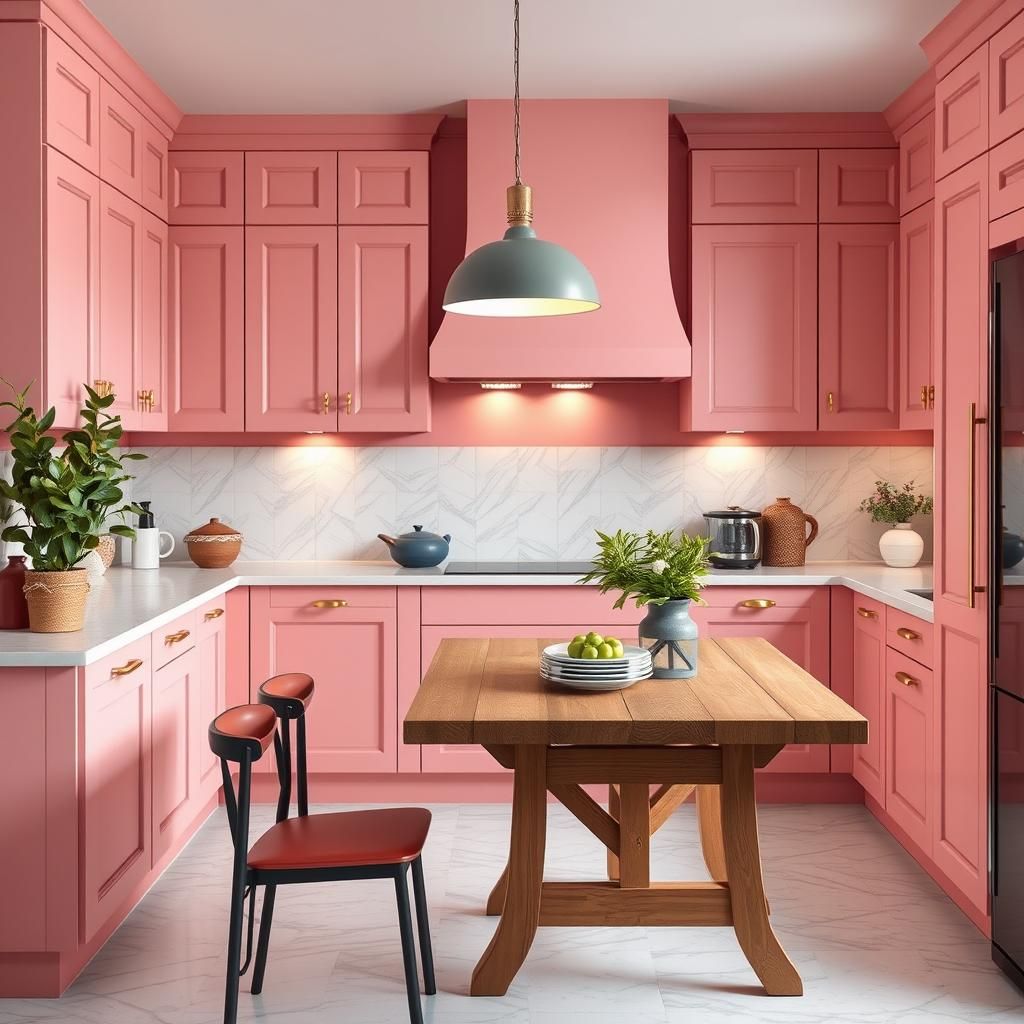 Cucina rosa: Trasforma il Cuore della Tua Casa