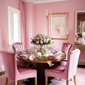 Scopri di più sull'articolo Sala da pranzo rosa: Eleganza e Stile per Ogni Occasione