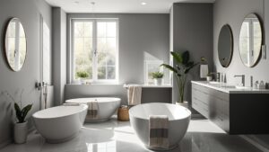 Scopri di più sull'articolo Come arredare un bagno grigio: idee e consigli per un look elegante