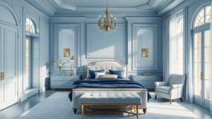 Scopri di più sull'articolo Camera da letto blu: idee e consigli per un ambiente rilassante ed elegante